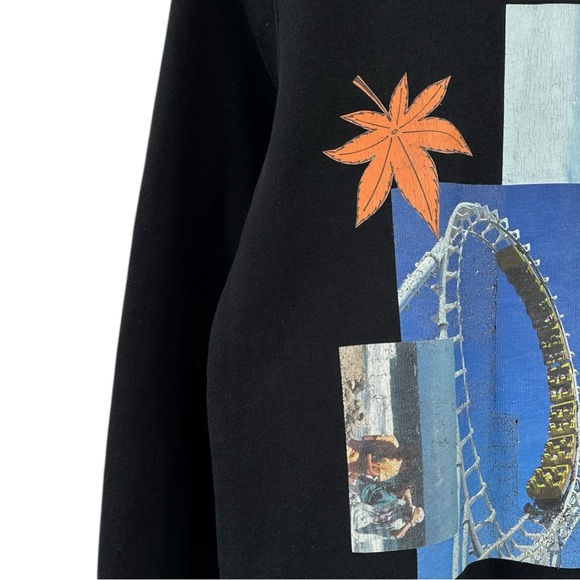 [sold] Raf Simons SS15 Black Rollercoaster Printed Sweatshirt ASO Rihanna sz S - Picture 3 of 15